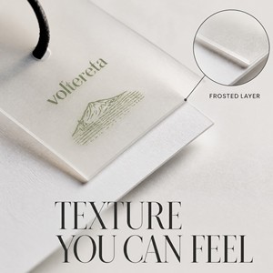 Étiquette de vêtement personnalisée à double couche avec corde tressée pour l'emballage des vêtements - Product Image 5