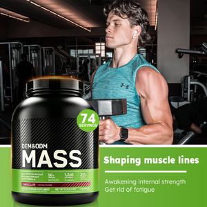Poudre Protéinée <span class=keywords><strong>MASS</strong></span> Sportive Personnalisée OEM pour Prise de Masse Musculaire au <span class=keywords><strong>Chocolat</strong></span> – Formule Protéinée Saveur <span class=keywords><strong>Chocolat</strong></span> - Product Image 4