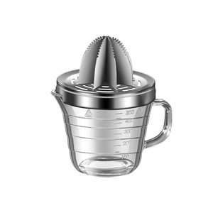 Thickened Glass Juicer 350ml Manual Stainless Steel Citrus Juicer For Fresh Orange Juice Squeezing Tool - Product Image 5