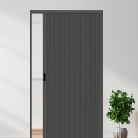 Porte coulissante pliante en alliage d'aluminium à structure alvéolaire, invisible et sans rail, pour salles de bain et cuisines (vente en gros uniquement)