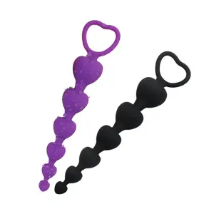 Dingfoo-juguete de masturbación para mujer, Juguetes sexuales, herramientas de juegos Sm, tapón anal de silicona con forma de corazón