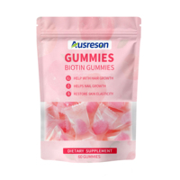 Complément alimentaire Springland Vegan Collagen Biotin Gummies, nutritionnel pour les cheveux, la peau et les ongles, gummies de collagène biotine naturel