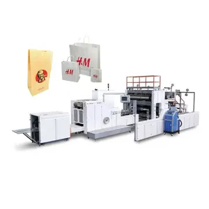 Fully automatic shopping and food paper bag making machine paper bag machine maker in China