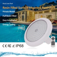 Lámpara LED Subacuática de 150 mm y 10 W para Piscina, Material de Fibra de Vidrio y PC, RGB, Control Remoto, IP68, Impermeable