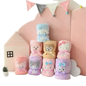 Phim hoạt hình Sanrio kuromi giai điệu cinnamorol mềm sang trọng chăn văn phòng nhà sinh viên Nap chăn Kawaii Dễ thương sang trọng Sanrio chăn