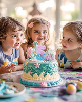 Bougies d'anniversaire sur le thème de la sirène, numéro 5, pour filles, fournitures de fête d'anniversaire scintillantes, décorations de fête d'anniversaire, décoration de gâteau de 2,87 pouces