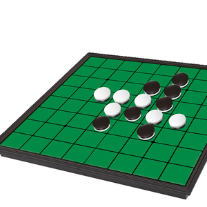 Reversi <span class=keywords><strong>Othello</strong></span> <span class=keywords><strong>gioco</strong></span> Set di strategia classica con pezzi magnetici per la famiglia di <span class=keywords><strong>gioco</strong></span> di lusso in pelle scacchi interattivi adulti - Product Image 2