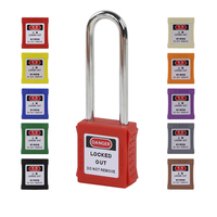 Cadenas LOTO en plastique à cylindre en laiton à manille de 76mm de long à clé identique ou individuellement G21D
