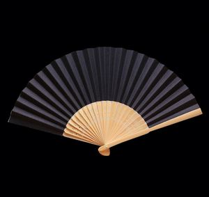 Customized Logo Wedding Hand <b>Fan</b> 33cm Folding Bamboo with Painted <b>Decoration</b> Carved and Organza Wedding Gift Bag DIY Item - Product Image 3