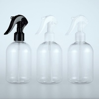 Flacon pulvérisateur à gâchette en plastique de forme ronde de grande capacité de 500ml, brume fine de 16 oz pour cosmétiques et shampoing