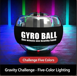 Gyro Ball con Estuche de Transporte, Ejercitador de Antebrazo, Entrenador de Muñeca y Brazo, Ejercitador LED para Gimnasio, Bola Giratoria de Fuerza para Antebrazo y Muñeca - Product Image 2
