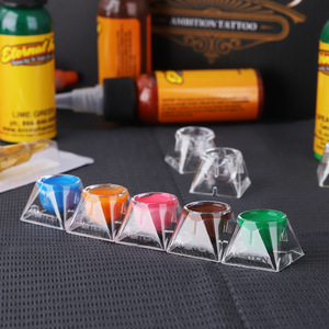 ถ้วยหมึกสักแบบใช้แล้วทิ้ง 240 ชิ้น ฐานมั่นคง พร้อมที่ใส่เข็มสัก - Product Image 6