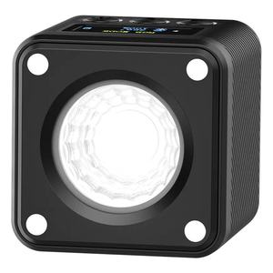 Ulanzi L2 <span class=keywords><strong>RGB</strong></span> COB <span class=keywords><strong>LED</strong></span> 4W Mini Lampada Luce di Riempimento con Diffusore a Nido d'Ape per Fotocamere DSLR e Illuminazione Fotografica - Product Image 1