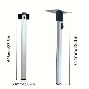 Pieds de table pliants en alliage d'aluminium légers et flexibles pour usage intérieur, accessoires de conversion pour table à manger escamotable - Product Image 2