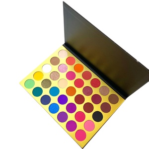 Bán Buôn Chuyên Nghiệp Trang Điểm Mắt Lãng Mạn 35 Glitter Màu Eyeshadow Palette Nhãn Hiệu Riêng - Product Image 2
