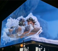 Grand écran vidéo LED, mur vidéo, écran TV extérieur haute définition, affichage 3D, panneau d'affichage numérique 3D, publicité, mur vidéo pour bâtiment