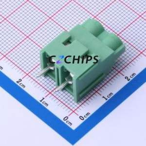 DB910-7.62-2P-GN-P Screw Terminal Block Through hole Component (THT),P=7.62mm Connector 1x2P 7.62mm Green Through Hole - Product Image 2
