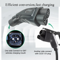 Chargeurs rapides DC de haute qualité, adaptateur CCS Combo 1 vers GBT, chargeur rapide portable 250A DC pour véhicules électriques, connecteur CCS1 vers adaptateur GBT