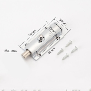 Kete 4-inch 406 tự động mùa xuân bu lông 3-inch 404 cao cấp chốt cửa (Hợp kim kẽm) <span class=keywords><strong>push</strong></span>-nút bu lông thép không gỉ - Product Image 3