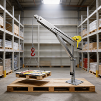 Grue de levage industrielle portable en aluminium, pliable, de qualité professionnelle, pour le démontage de boîtes de vitesses et le remplacement de moteurs, pour atelier et pont de bateau, grue manuelle