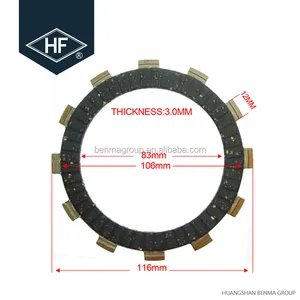 HF rubber material motorcycle clutch disc and plate for FD110 discos de clutch motos FD 110 Vivax 115 Best 125