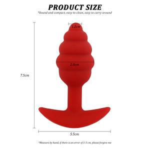 Culo vaginale <span class=keywords><strong>butt</strong></span>- plug <span class=keywords><strong>anale</strong></span> per maschio femmina, giocattolo erotico del culo di gomma del sesso <span class=keywords><strong>Butt</strong></span>-Plug masturbazione giocattolo del sesso, vite figa culo plug - Product Image 3