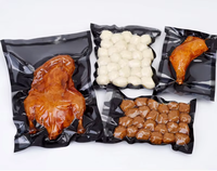 Sacs sous vide noirs anti-humidité prêts à l'emploi avec surface gaufrée thermoscellable pour riz et autres aliments, utilisation au congélateur