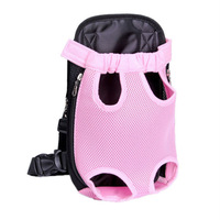 Sac à dos de transport avant pour chien réglable et écologique, avec fermeture éclair et motif imprimé, mains libres pour petits chiots, idéal pour la marche, le vélo et la randonnée