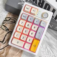 Keycool K19 Pad Keyboard Numerik 3 Mode USB/Bluetooth/2.4GHz Keyboard Mekanis Lampu RGB 19 Tombol Mini Meyboard