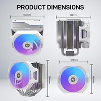 Pour ALSEYE Infinity I600 ARGB CPU Cooler 2025 nouveauté spécial 120mm ventilateur Compatible Intel LGA1700 pour AMD pour boîtiers d'ordinateur