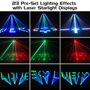 Nouveau 192 Led effet de scène éclairage RGBW trois têtes <span class=keywords><strong>dirigeable</strong></span> contrôle du son projecteur projecteur Disco KTV fête lumière - Product Image 5