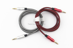 Chapado en cabeza <span class=keywords><strong>de</strong></span> Metal trenzado <span class=keywords><strong>de</strong></span> 3,5mm Aux <span class=keywords><strong>Cable</strong></span> <span class=keywords><strong>de</strong></span> <span class=keywords><strong>Audio</strong></span> <span class=keywords><strong>auxiliar</strong></span> <span class=keywords><strong>Cable</strong></span> <span class=keywords><strong>de</strong></span> vídeo <span class=keywords><strong>para</strong></span> <span class=keywords><strong>iPhone</strong></span> auriculares Mac mini - Product Image 6