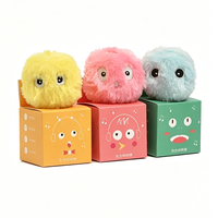 Jouet pour chat en peluche EVA durable, balle sonore avec lumière LED, batterie remplaçable pour un jeu interactif