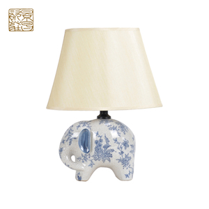 Blue Ceramic Modern Home Decorative Vintage LED <strong>Table</strong> Antique <strong>Elephant</strong> <strong>Lamp</strong> for Home Decor - Product Image 3
