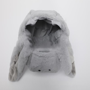 Sac fourre-tout pour enfants AA295 en fausse fourrure de lapin, sac à main, panier de Pâques en peluche avec oreilles de lapin, idéal pour les bonbons et cadeaux - Product Image 5