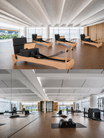 Machine de Pilates Reformer Commerciale en Bois d'Érable Réglable avec Kit d'Accessoires Complet – Écologique, Durable, Professionnelle pour Studio de Fitness