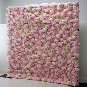 Rose artificielle de mur de fleurs 5D/8D personnalisée de haute qualité pour la décoration de mariage fond de scène anniversaire - Product Image 1