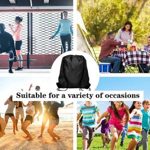 Factory Wholesale Promotional Reusable Durable Large Capacity Promotional Custom Sublimation Printed Polyester <b>Drawstring</b> <b>Bag</b> - Product Image 5