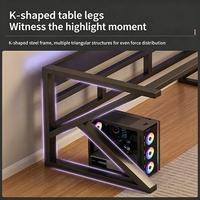 Escritorio Ergonómico Moderno para Oficina en Casa, Mesa para PC de Juegos