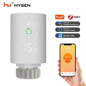 Beste Radiator Hy368 Radiator Klep Digitale Kamer Google Voice Control Programmeerbare Telefoon Smart Wifi Zigebe Verwarming Thermostaat