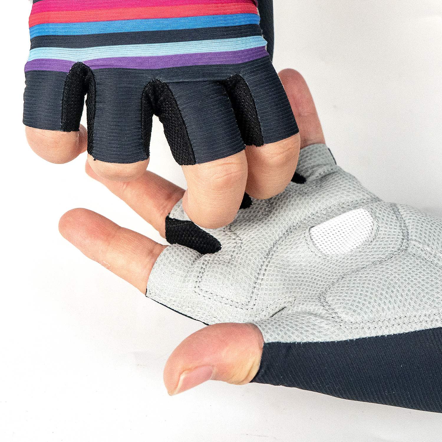 Mitaines De Cyclisme Demi-doigts - Polyester Respirant Et Antidérapant - Paume épaisse Absorbant Les Chocs - Pour Vélo, Randonnée, Sport Outdoor