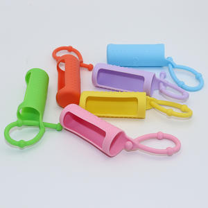 Funda de silicona personalizada para desinfectante de manos, perfume, lápiz labial, ligera y fácil de transportar, funda protectora de silicona para botella. - Product Image 1