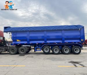 <span class=keywords><strong>Semi</strong></span>-<span class=keywords><strong>remorque</strong></span> arrière à 4 essieux de 70 tonnes avec bâche électrique pour Mali/Burkina Faso/Ghana/Côte d'Ivoire/Togo/Niger - Product Image 3