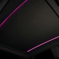 Pare-soleil électrique intelligent ciel étoilé pour Tesla Model Y Juniper, contrôle vocal via application, projection d'étoiles, lumière ambiante RGB, rideau de luxe