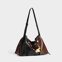 Sac fourre-tout color-block de conception de niche, Nouveauté 2026, léger, de luxe, grande capacité, pour les trajets quotidiens, avec fermeture éclair, porté épaule ou croisé