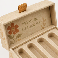 Boîte cadeau personnalisée en carton rigide en forme de livre, étui cosmétique à imprimé floral, fermeture magnétique, matériau recyclé