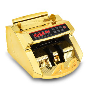 Compteur <span class=keywords><strong>de</strong></span> billets 0288G avec détection quadruple UV MG IR MT pour la détection des contrefaçons, affichage LED plaqué <span class=keywords><strong>or</strong></span>, 1000 pièces/min - Product Image 2