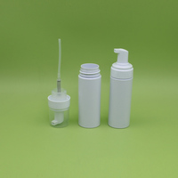 Bouteille pompe en plastique PET, 100 ml, neuf, blanc, mousse, en Stock