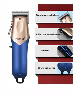 <span class=keywords><strong>Tondeuse</strong></span> à cheveux électrique Kemei KM-2615, <span class=keywords><strong>tondeuse</strong></span> à cheveux pour salon de coiffure, tête de sculpture à huile, pousse-bordure <span class=keywords><strong>blanc</strong></span> <span class=keywords><strong>dégradé</strong></span>, lame en acier au carbone - Product Image 4