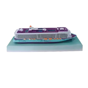 פופולרי יוקרה יציקת יציאה סירת שייט קישוט הבית דגם DIY בציר צעצוע סירת שייט ספינת ילדים
